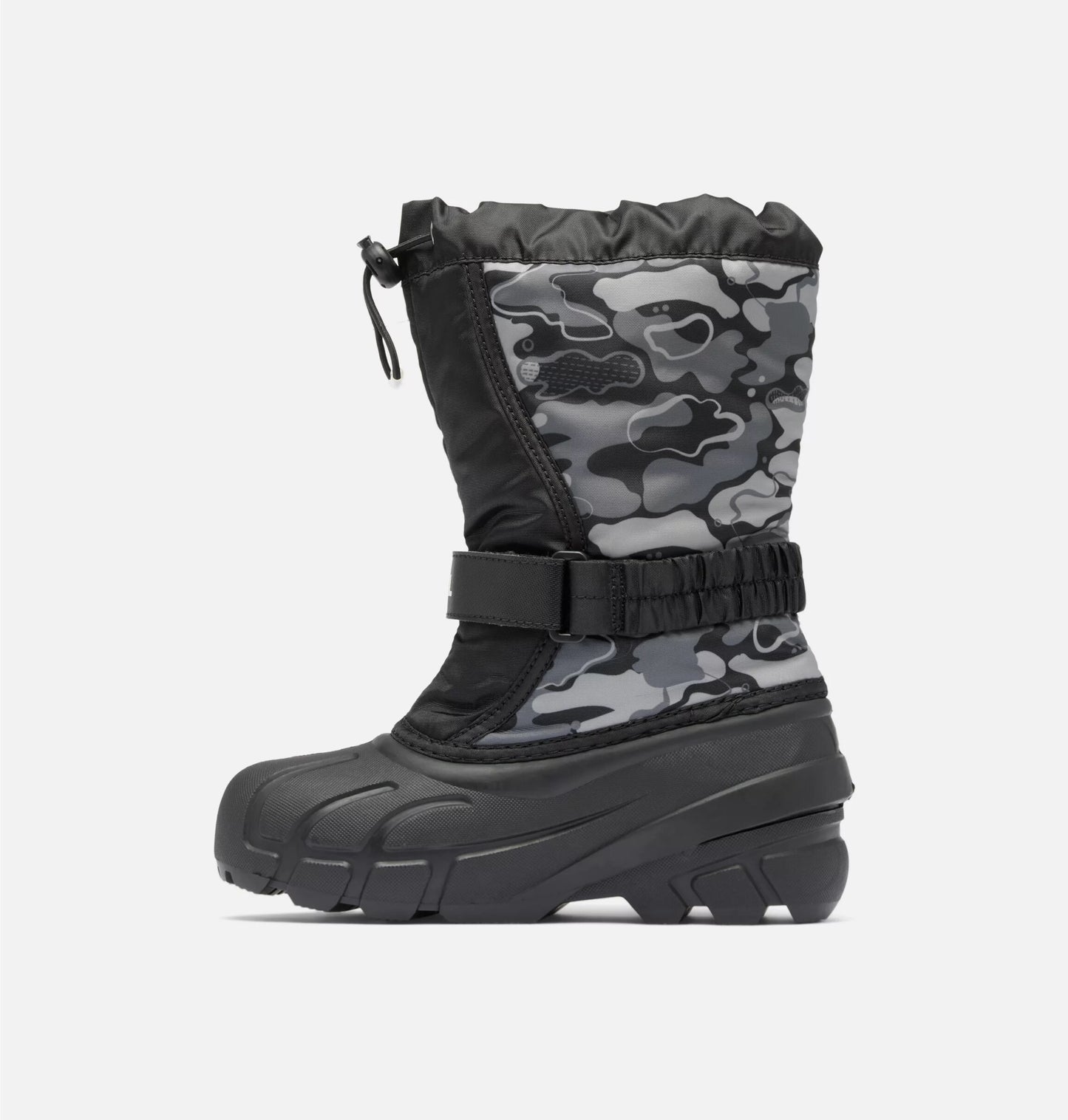 Buty śniegowce dziecięce Sorel Flurry Print Youth Boot - Black/Quarry
