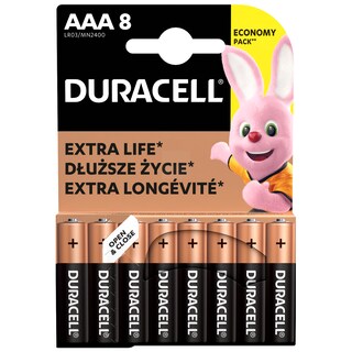 Bateria Duracell Basic Extra Life LR03/AAA - 8 szt.