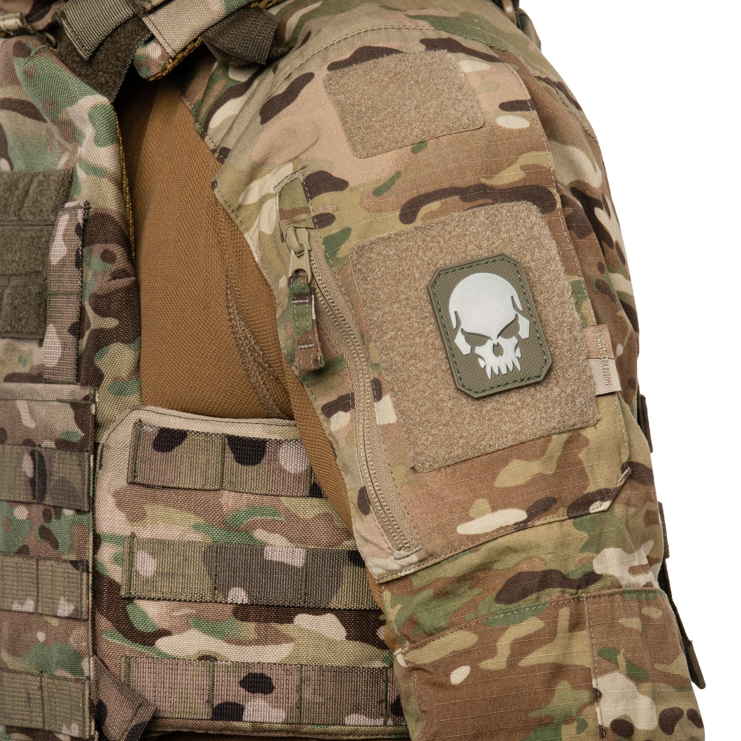 Naszywka Mil-Tec 3D Skull SM - Olive