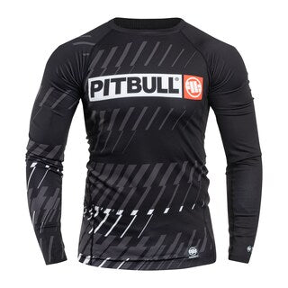 Koszulka termoaktywna Pitbull LongSleeve Rashguard Street Dog - Black