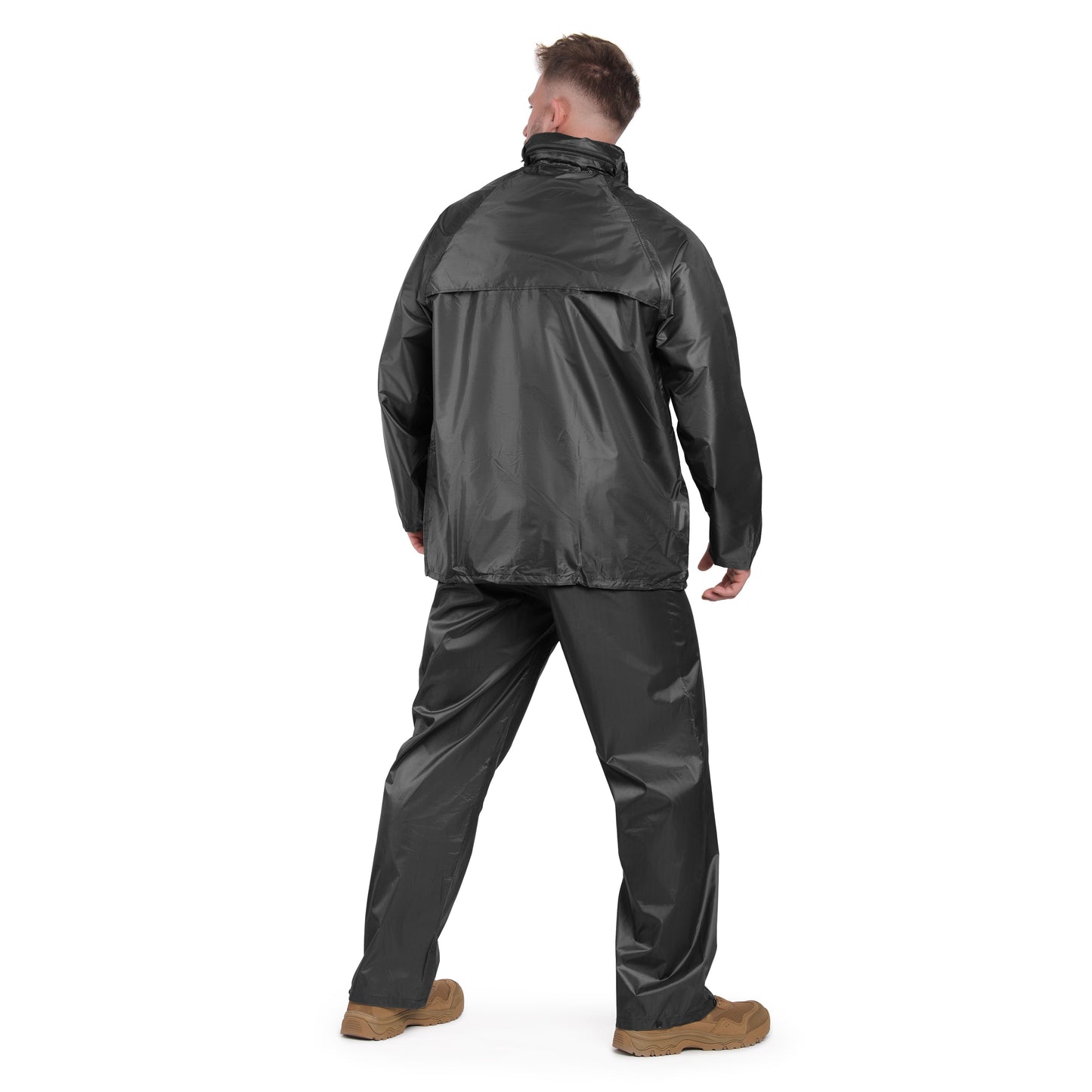 Komplet przeciwdeszczowy Mil-Tec kurtka+spodnie - Black