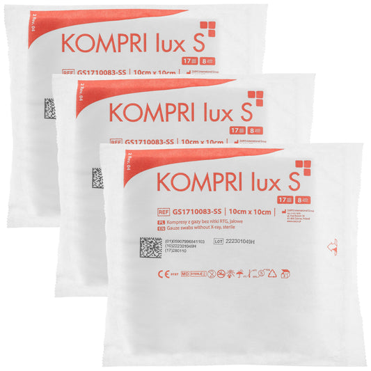 Kompres gazowy Zarys Kompri Lux S 10 x 10 cm - 3 szt.