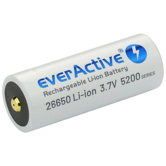 Akumulator 3,7 V everActive 26650 z zabezpieczeniem - 5200 mAh