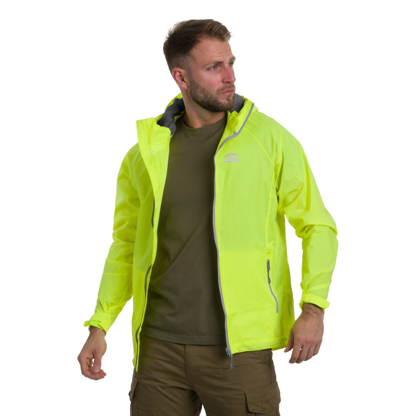 Kurtka Highlander Outdoor Stow & Go Pack Away - Yellow
