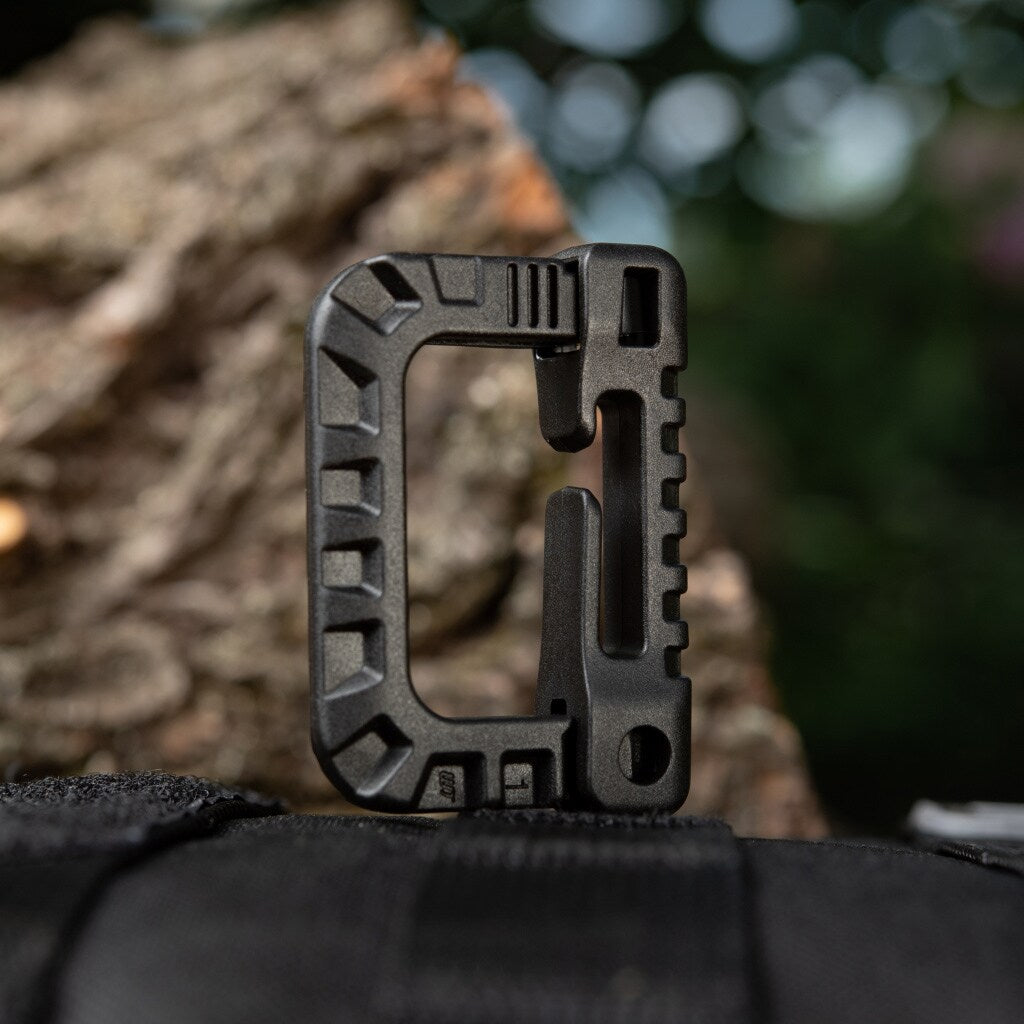 Karabińczyk M-Tac D-ring Black - 3 szt.