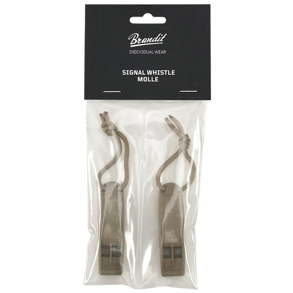 Gwizdek Brandit Signal Whistle Molle 2 szt. - Coyote