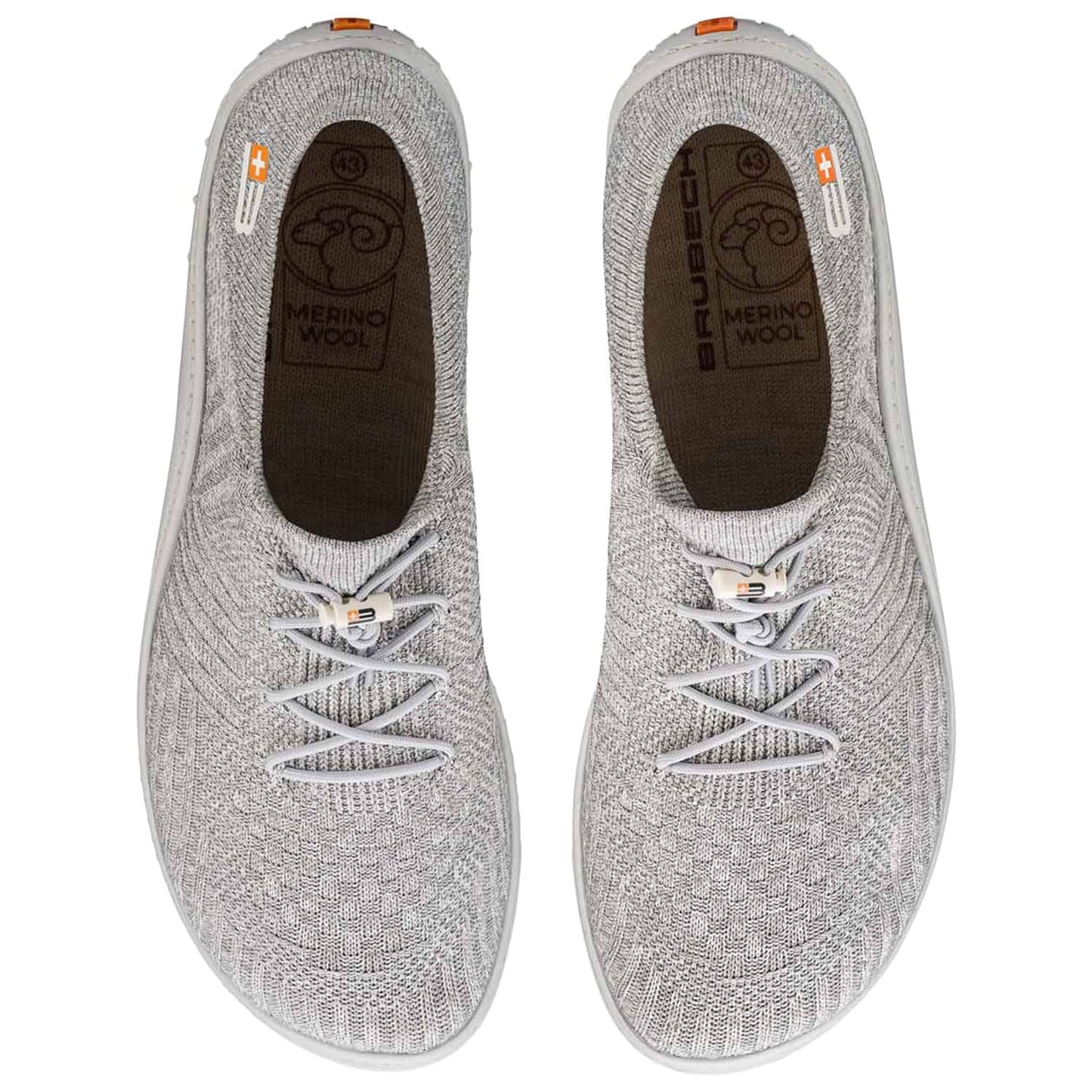 Buty Brubeck Barefoot Merino - Jasnoszare/Szare