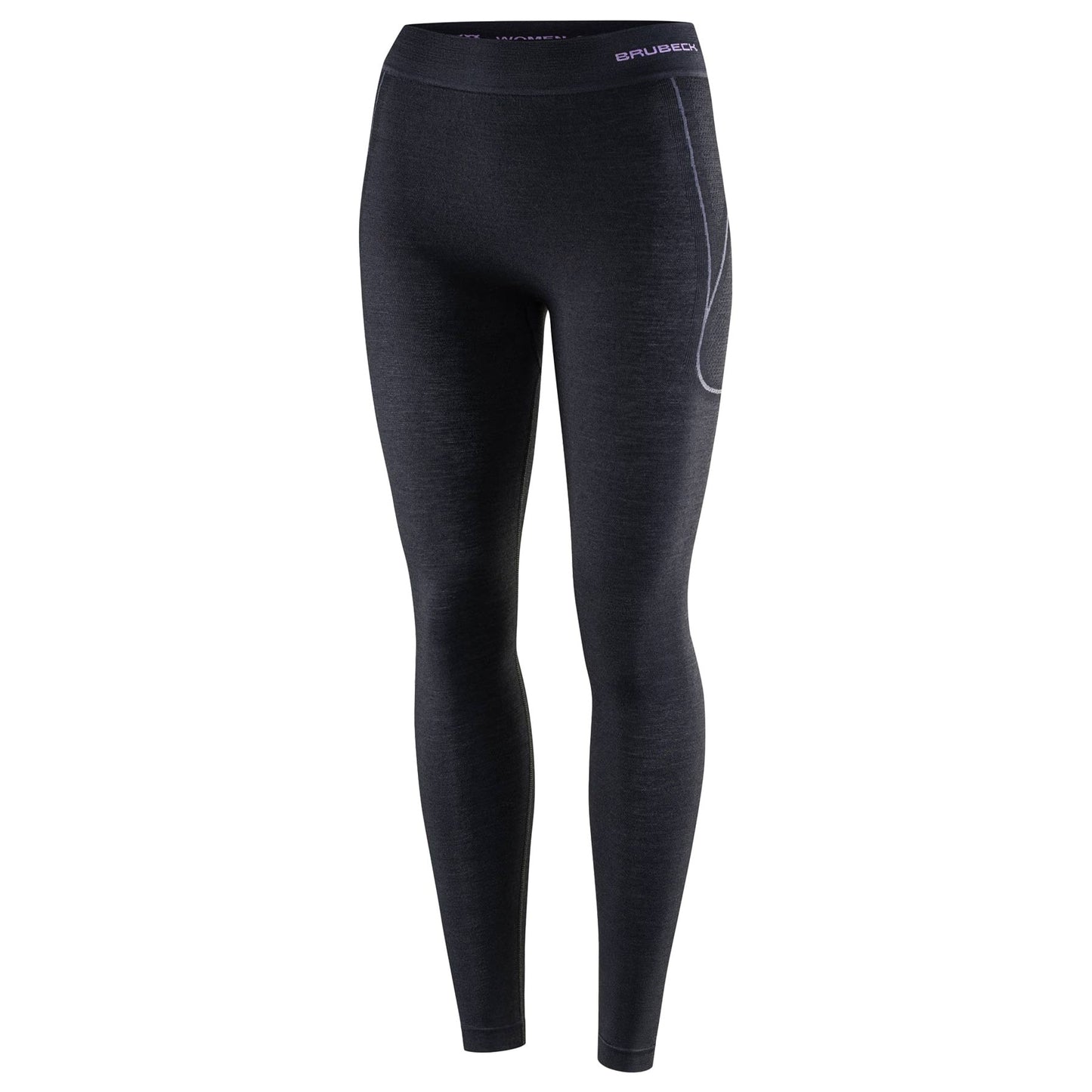 Legginsy termoaktywne damskie Brubeck Active Wool - Czarne