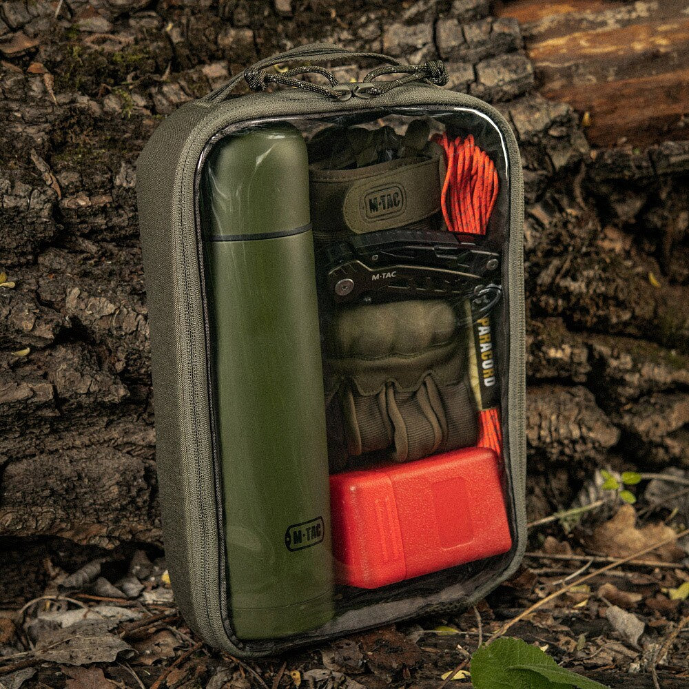 Organizer M-Tac Elite przezroczysty Large (30 x 19 cm) - Ranger Green
