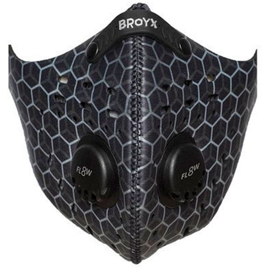 Maska antysmogowa Broyx Delta Hex Silver Black