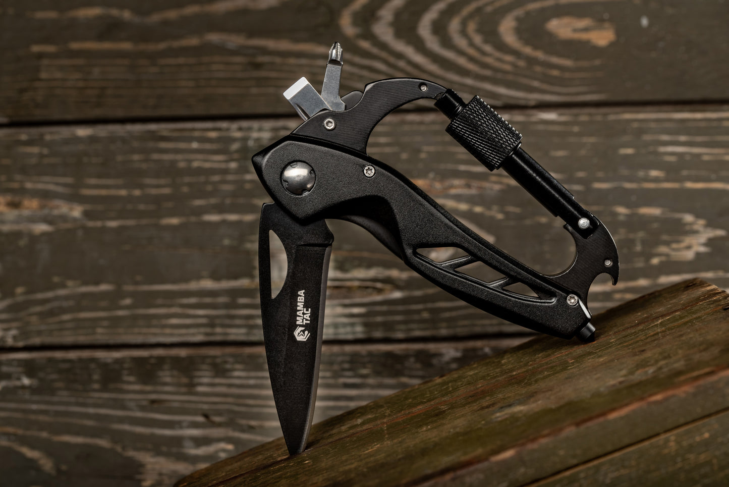 Multitool Mamba Tac Knife Clip 6w1 - Black