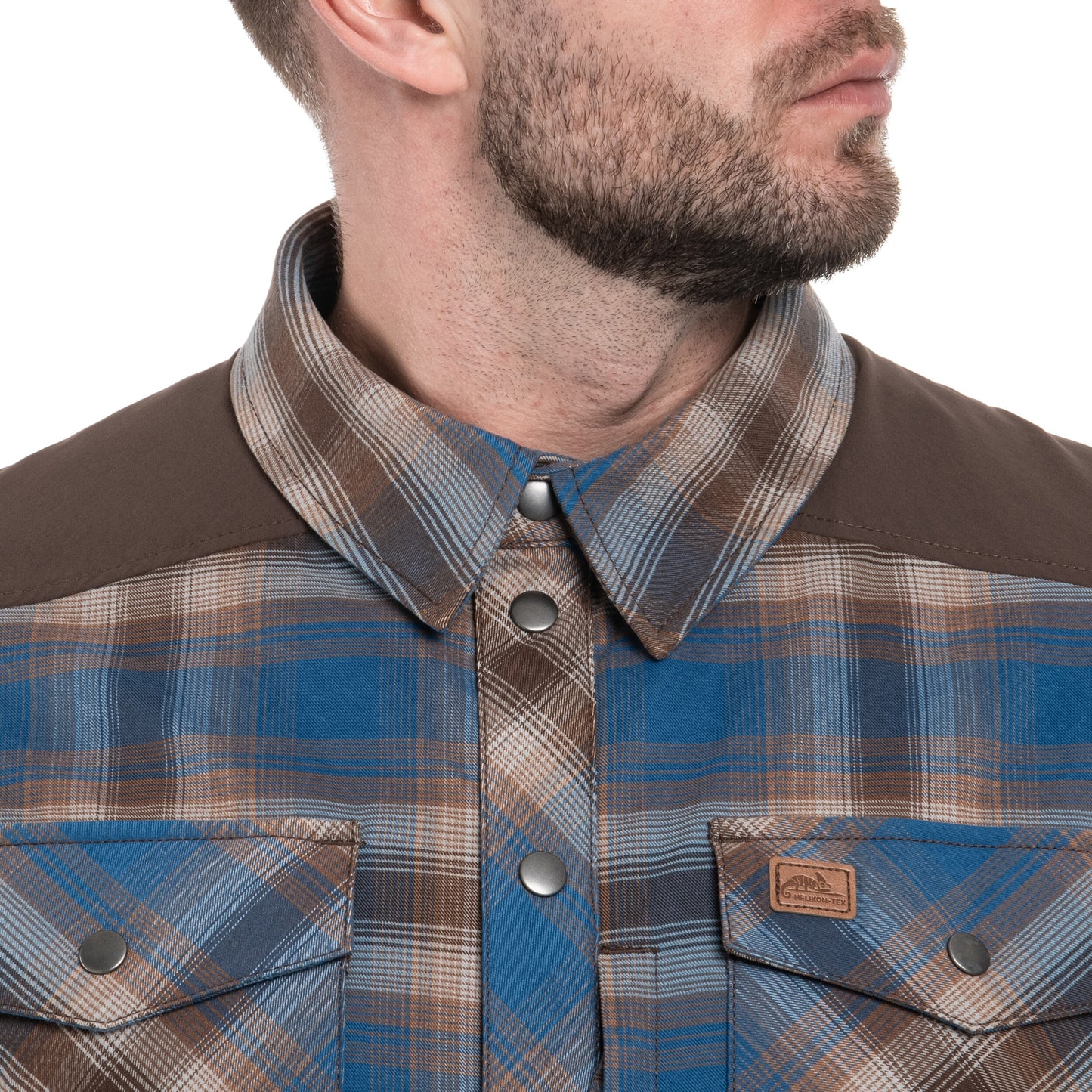 Koszula Helikon Winter Warden Long Sleeve - Forest Blue Plaid