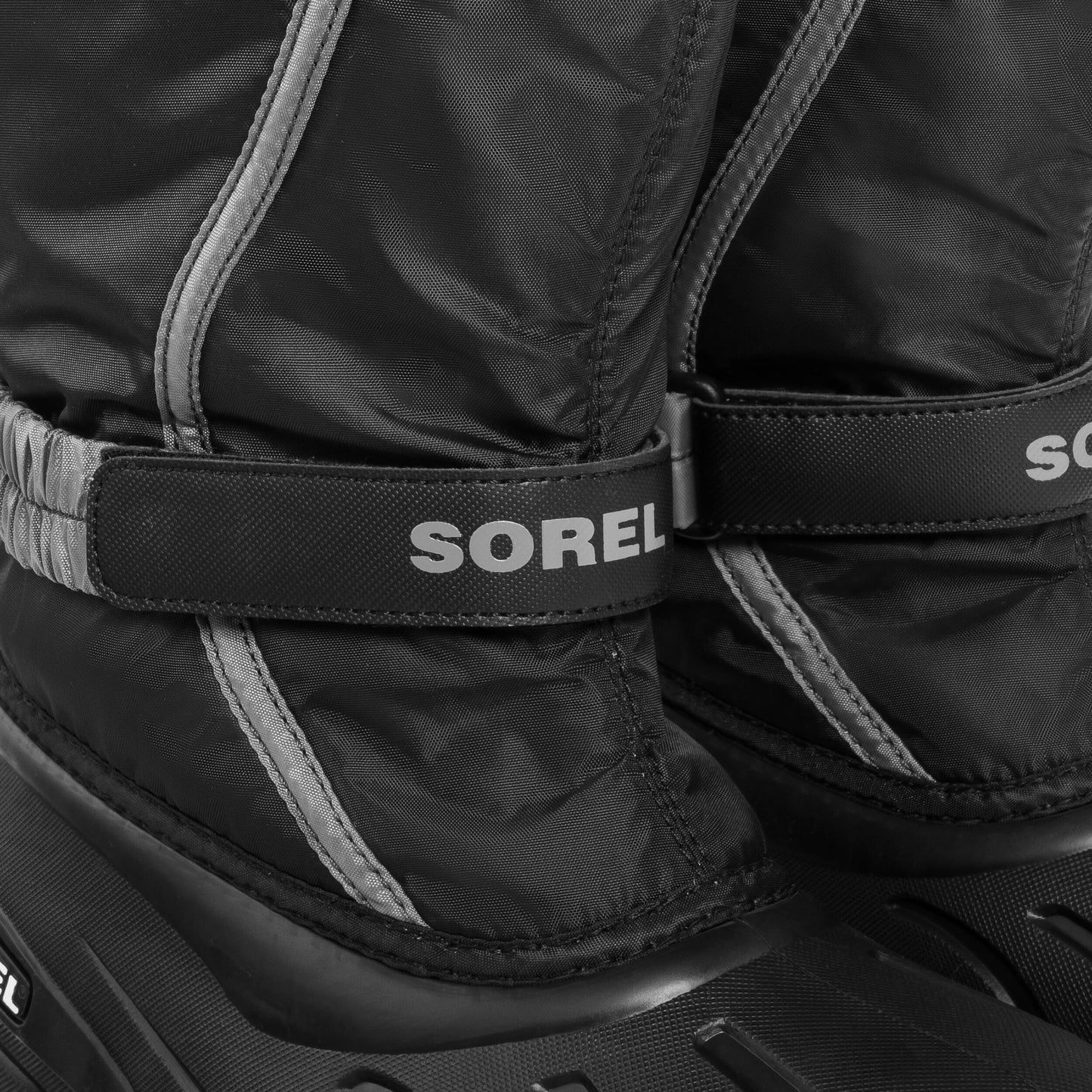 Buty śniegowce dziecięce Sorel Flurry Print Youth Boot - Black/City Grey