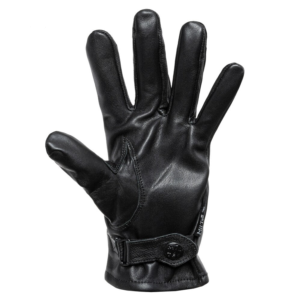 Rękawice skórzane Mil-Tec Lined - Black