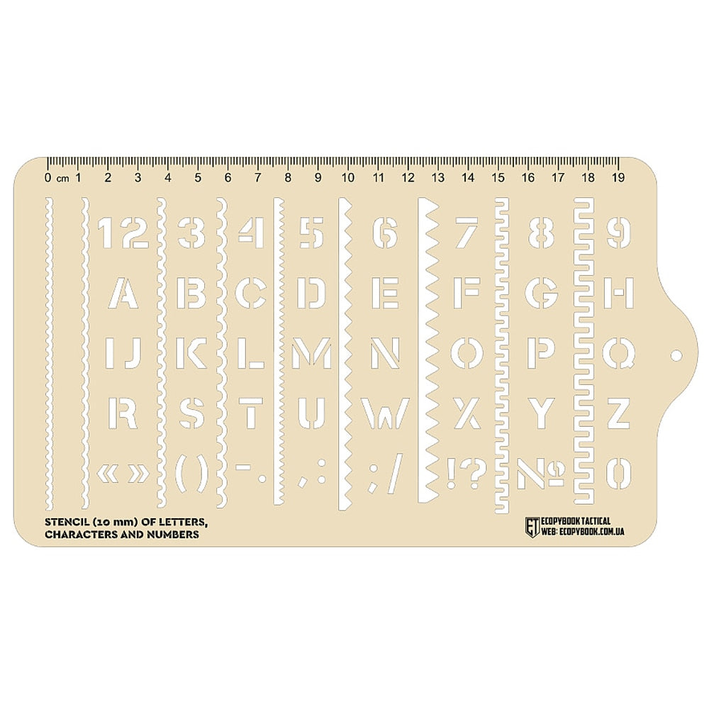 Linijka M-Tac Ecopybook Tactical Stencil Symbols NATO
