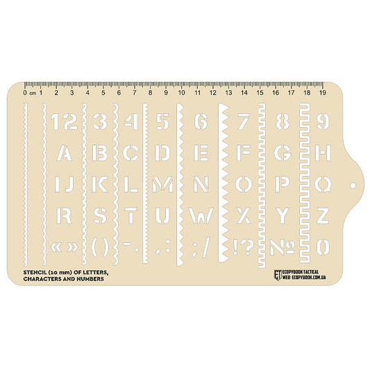 Linijka M-Tac Ecopybook Tactical Stencil Symbols NATO