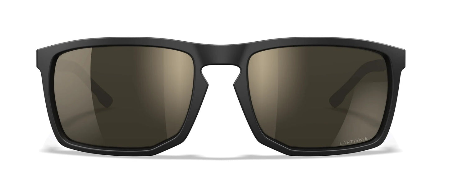 Okulary taktyczne Wiley X Axe - Captivate Polarized Tungsten Mirror/Matte Black