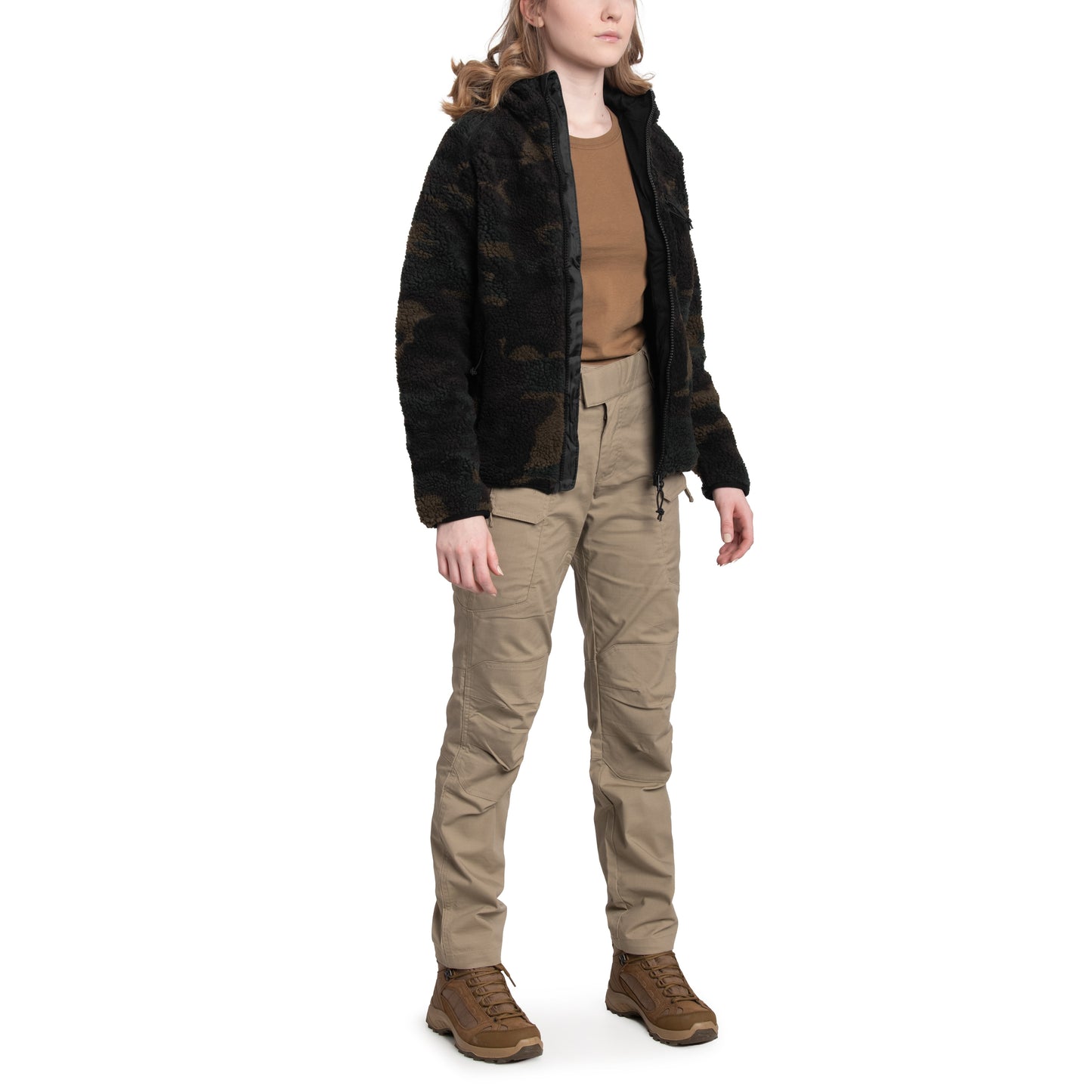 Kurtka damska Brandit Teddyfleece Jacket - Woodland