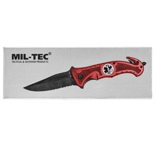 Nóż składany ratowniczy Mil-Tec Rescue Red