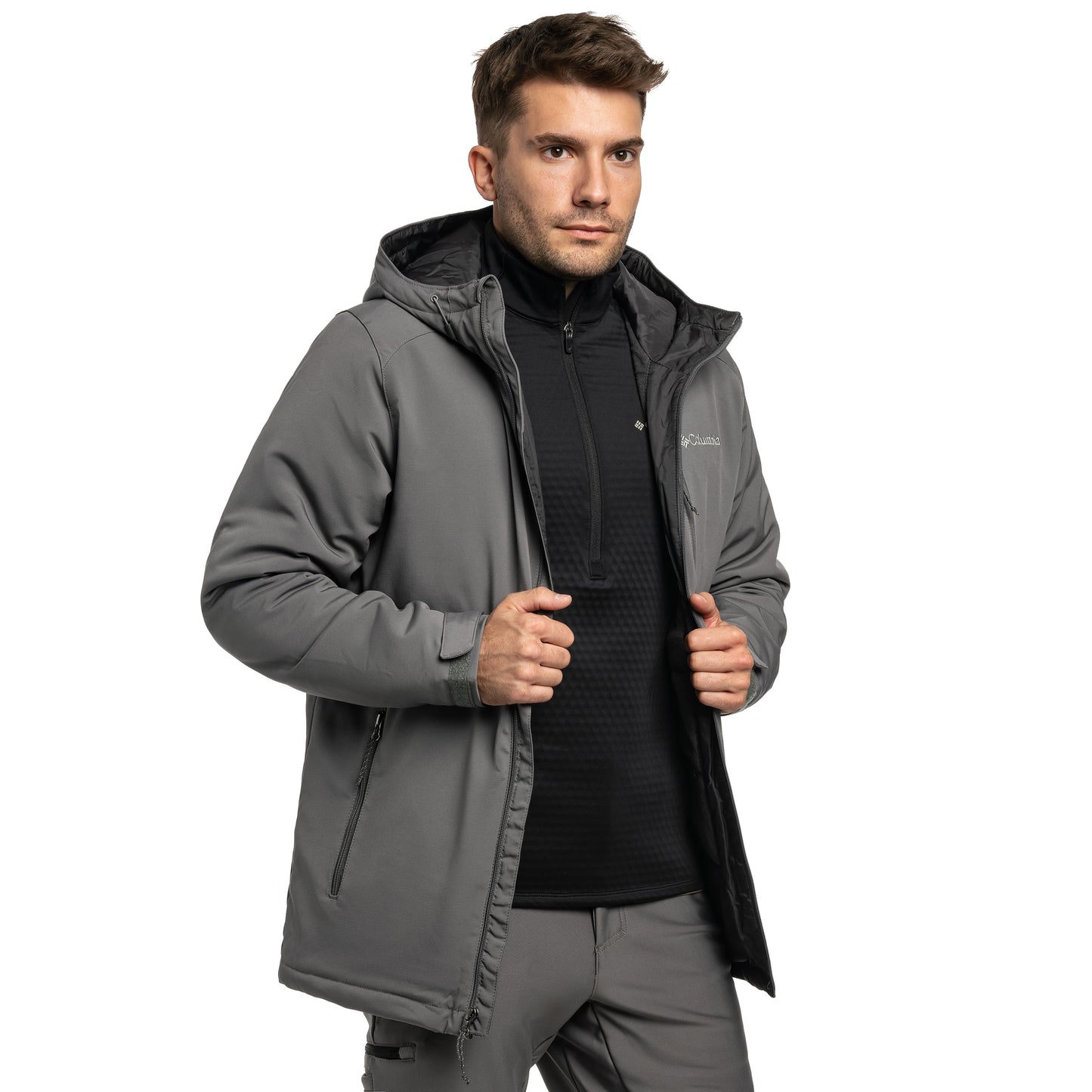 Kurtka Columbia Gate Racer II Softshell - City Grey
