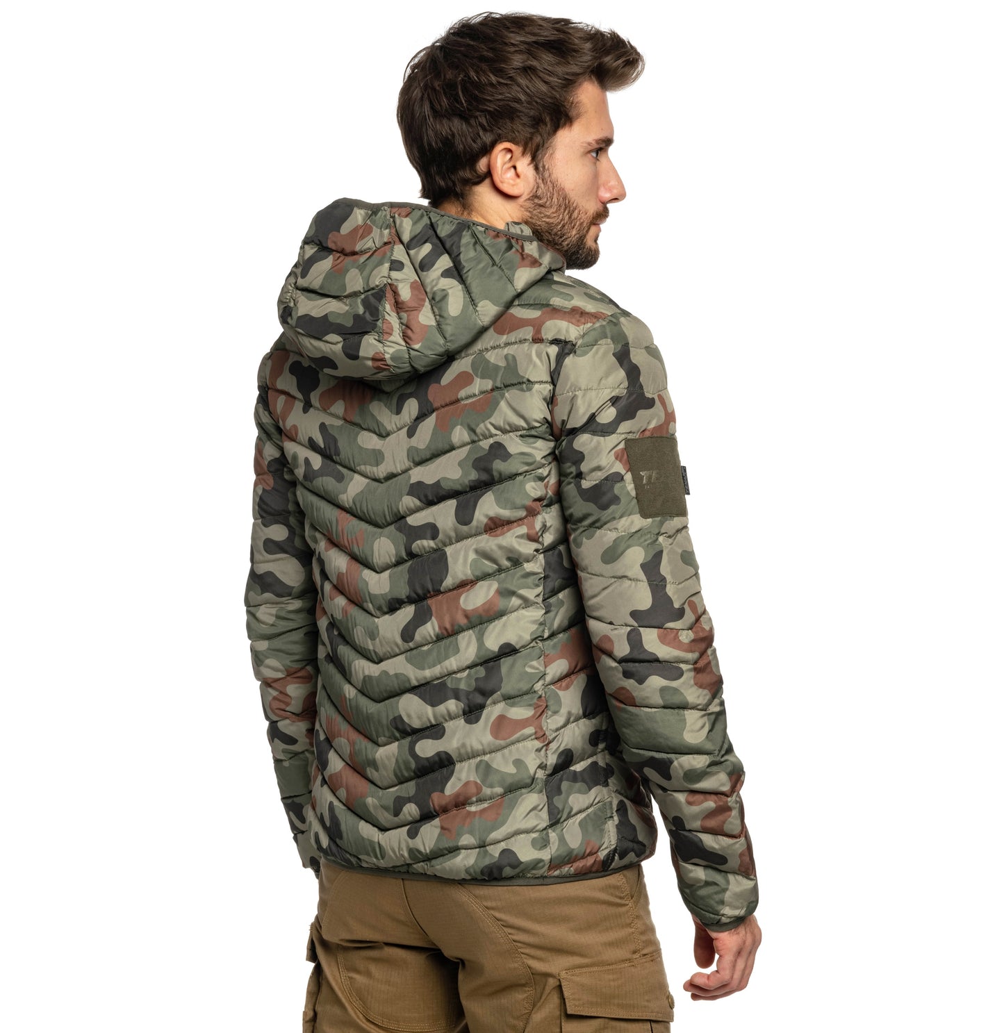 Kurtka puchowa dwustronna Texar Reverse - Olive/wz.93 Pantera PL Woodland
