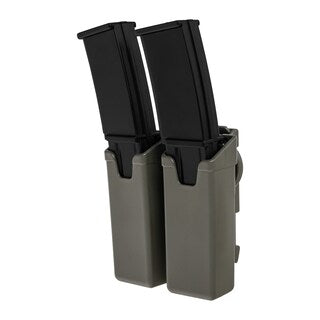 Podwójna ładownica obrotowa ESP z montażem UBC-07 Clip na magazynki MP5/UZI - Olive Drab