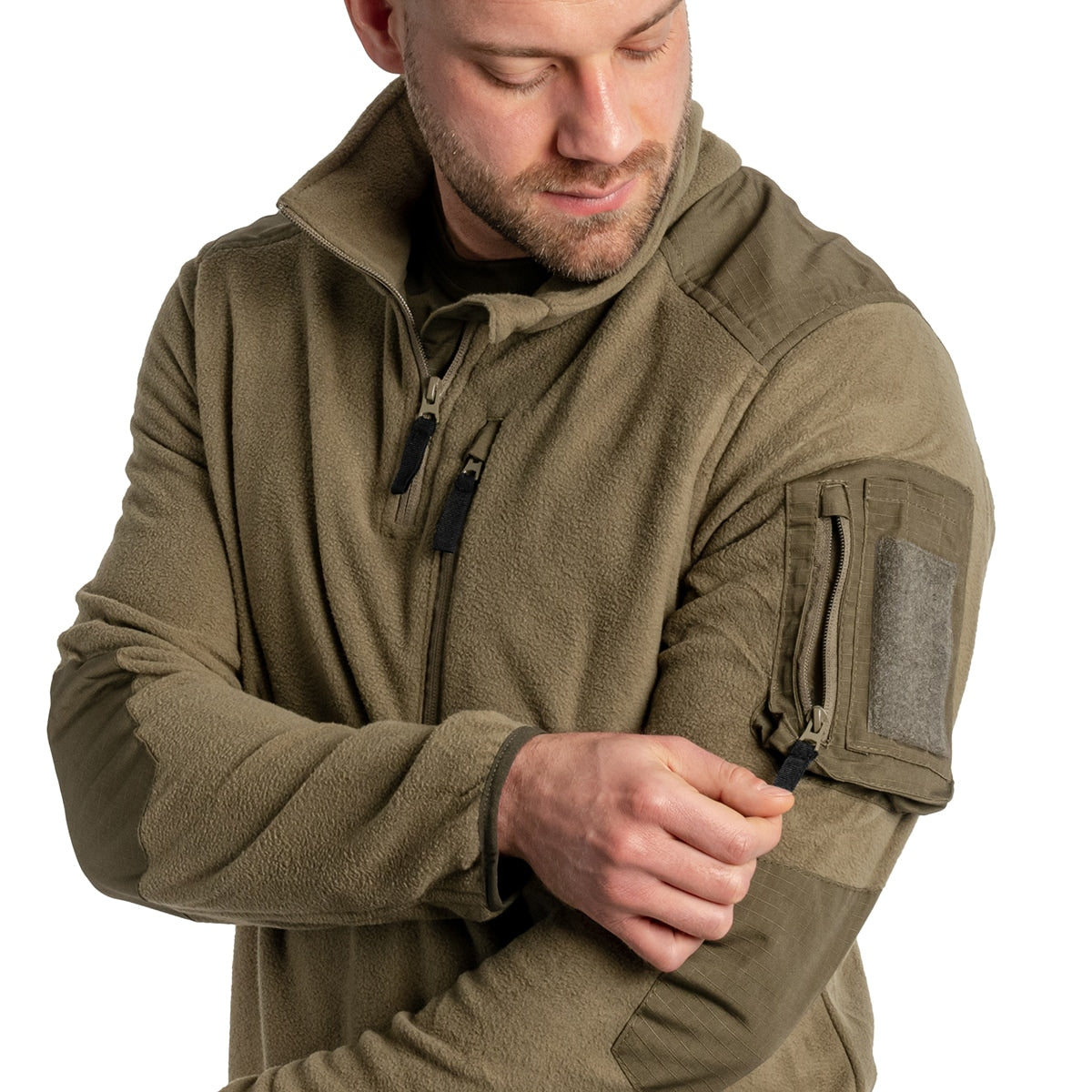 Polar Brandit Fleece Troyer Ripstop - Olive