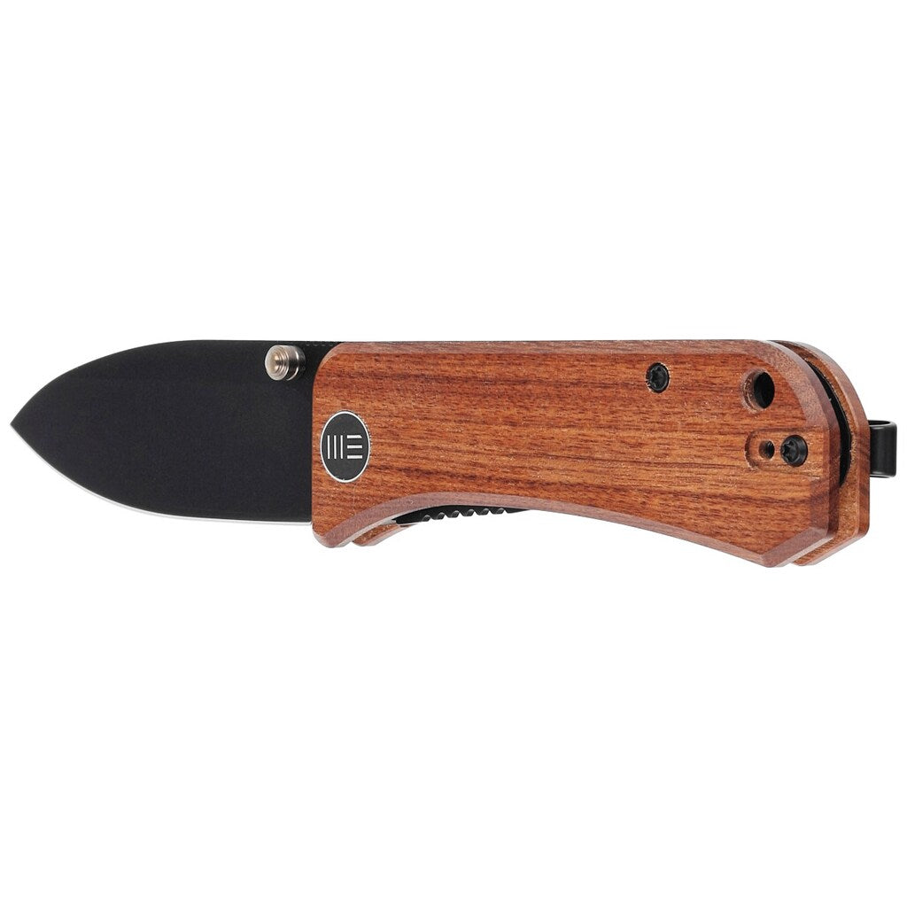 Nóż składany WE Knife Banter Thumb Stud Cuibourtia Wood Handle - Black Stonewash