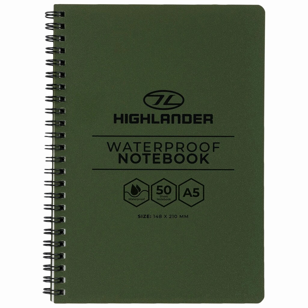 Notes wodoodporny Highlander Forces A5 148 x 210 mm - Olive