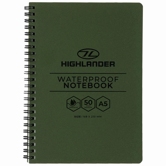 Notes wodoodporny Highlander Forces A5 148 x 210 mm - Olive