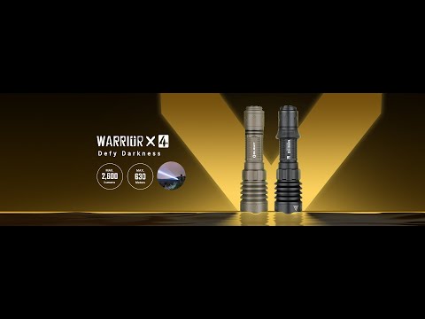 Latarka taktyczna Olight Warrior X 4 Flat Dark Earth - 2600 lumenów