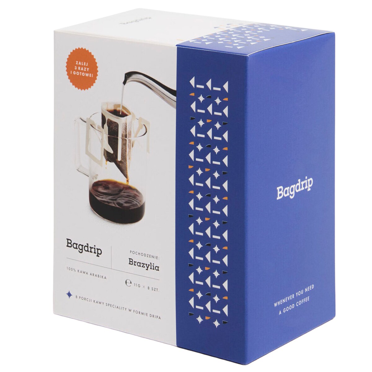 Kawa mielona Bagdrip Brazylia - 8 saszetek 11 g