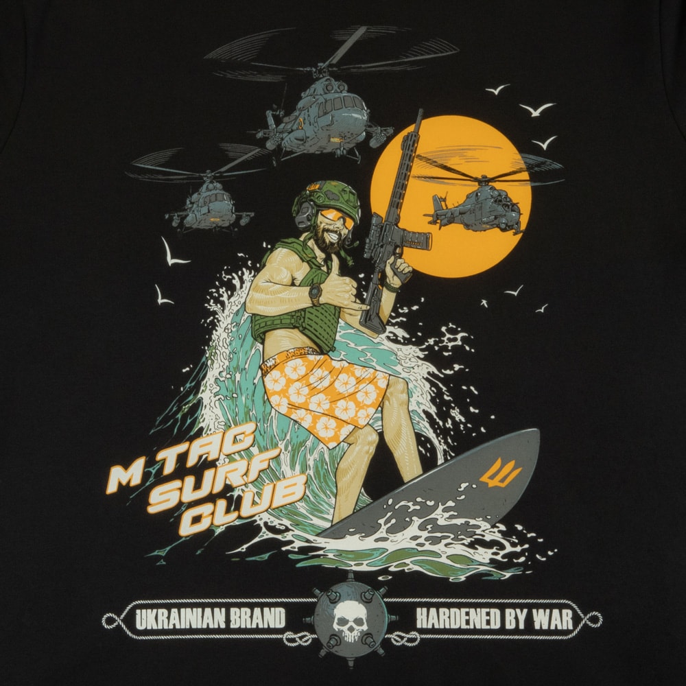 Koszulka T-shirt M-Tac Surf Club - Black