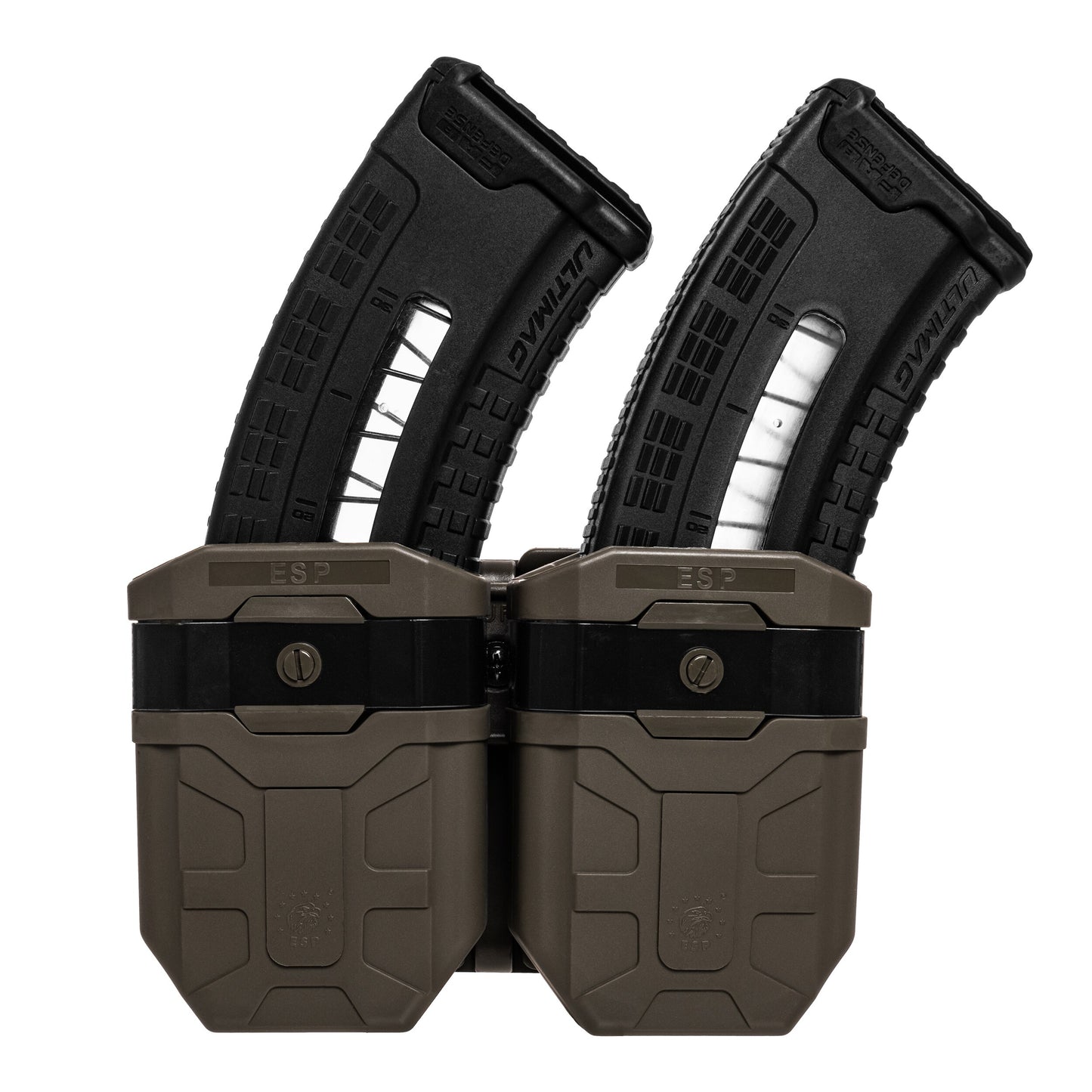Podwójna ładownica obrotowa ESP z montażem UBC-04-2 na magazynki do AK - Olive Drab