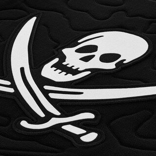 Panel na naszywki M-Tac Jolly Roger - Czarny
