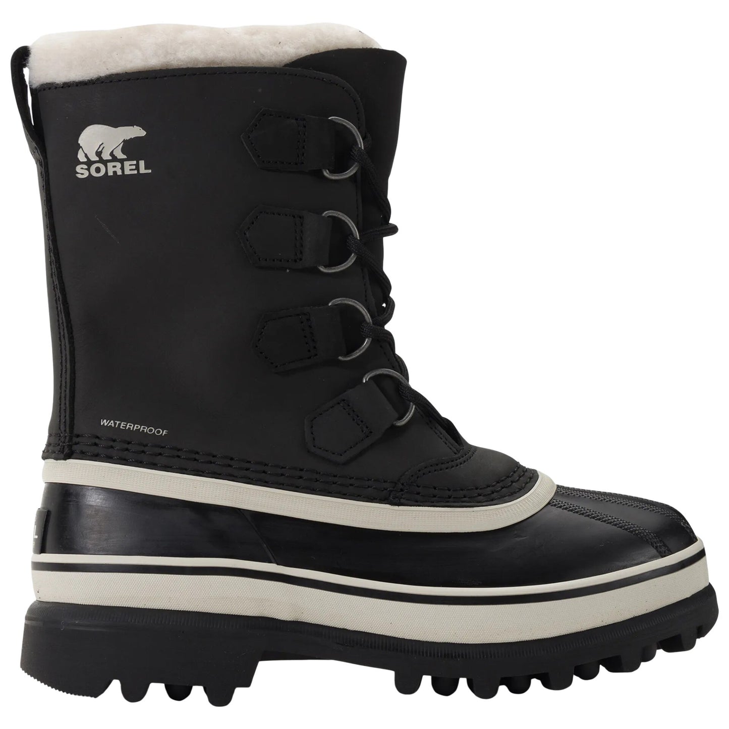 Buty śniegowce damskie Sorel Caribou WP - Black/Stone