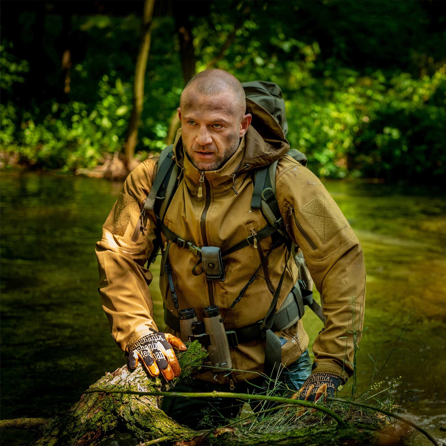 Kurtka Helikon Gunfighter Softshell Shark Skin Windblocker - Coyote