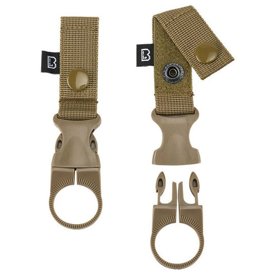 Uchwyt na butelkę Brandit Belt and Molle Loop Bottle Holder 2 szt. - Coyote