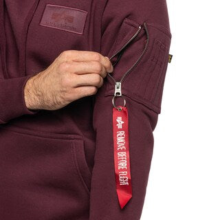 Bluza Alpha Industries Back Print Hoody - Dark Cherry