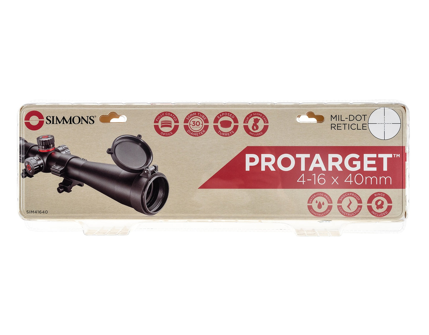 Luneta celownicza Simmons Protarget 4-16x40 SF Mildot
