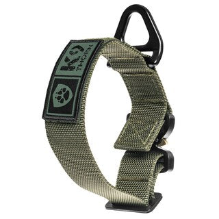 Obroża taktyczna dla psa K9 Thorn Cobra Alpha olive - duży pies