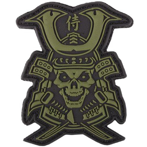 Naszywka 101 Inc. 3D Samurai Skull – Green