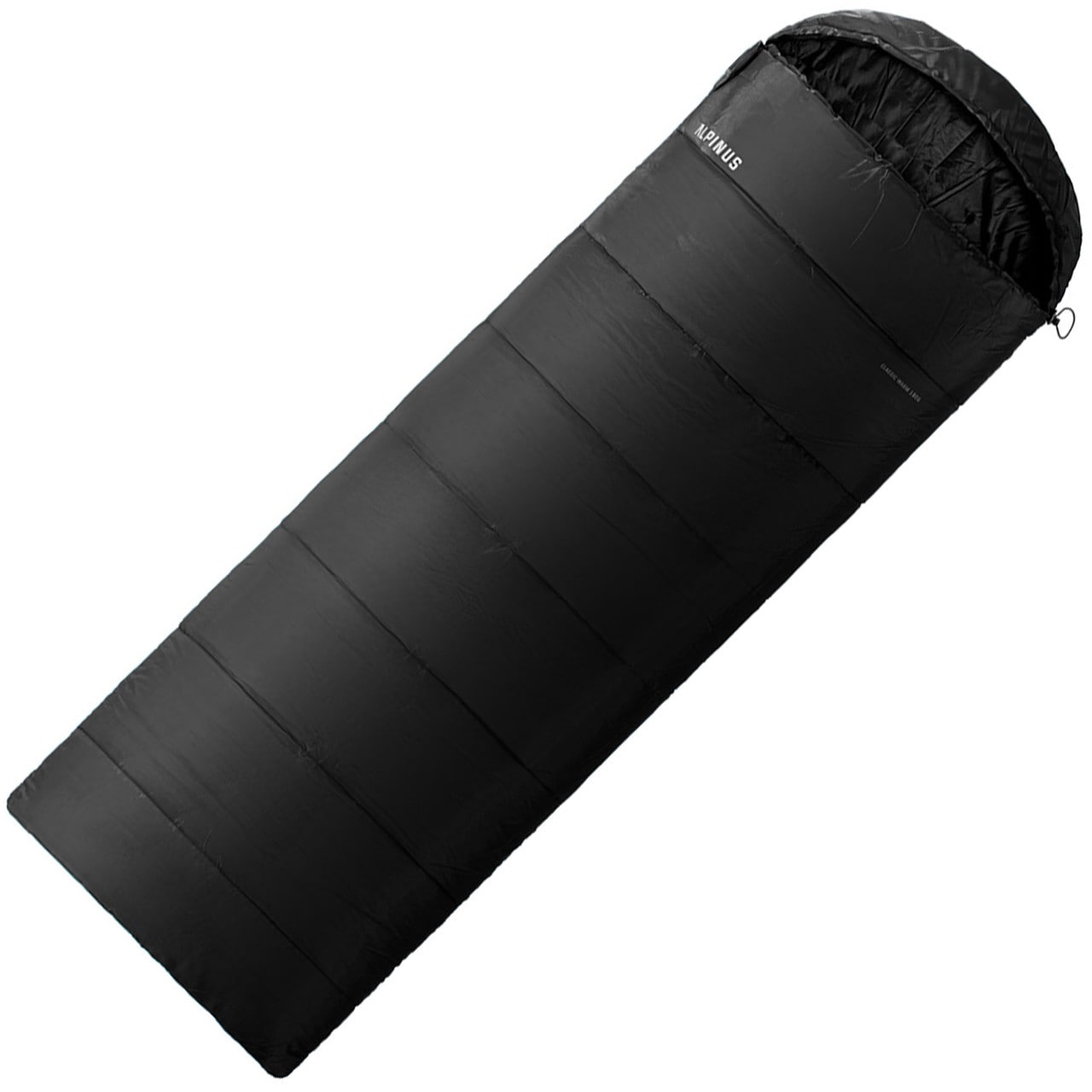 Śpiwór Alpinus Warm 1800 Czarny - lewy