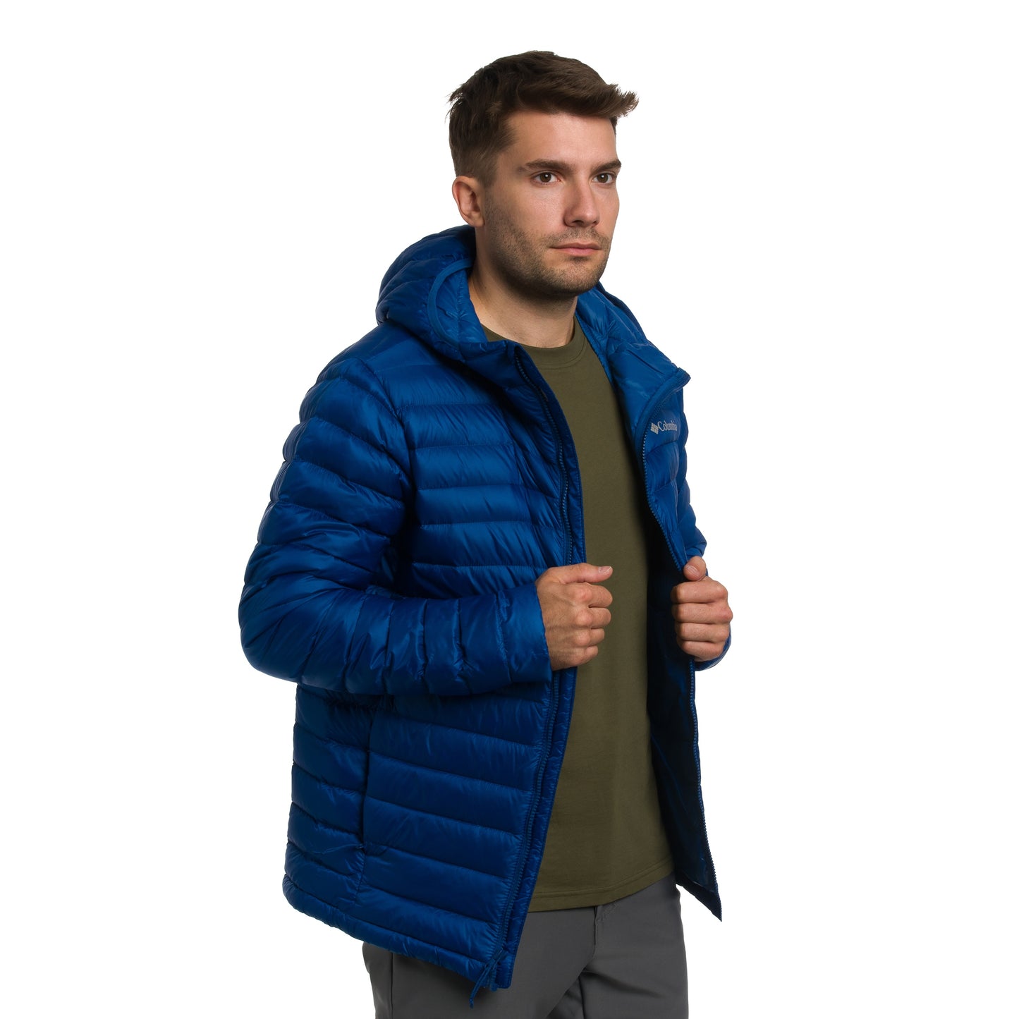 Kurtka Columbia Corelite Down Hooded - Mountain Blue