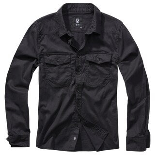 Koszula Brandit Flannel Shirt Long Sleeve - Black