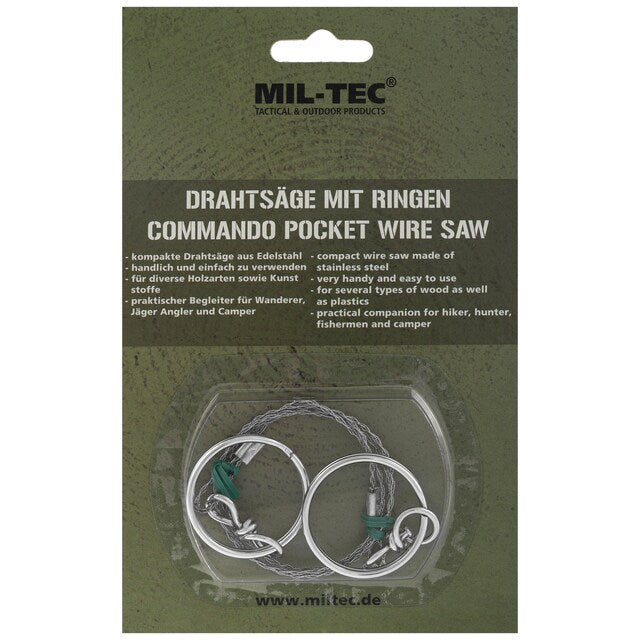 Piła łańcuchowa ręczna Mil-Tec Commando Pocket Wire Saw