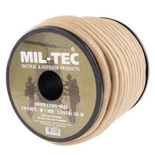Linka Mil-Tec Commando 50 m x 7 mm - coyote