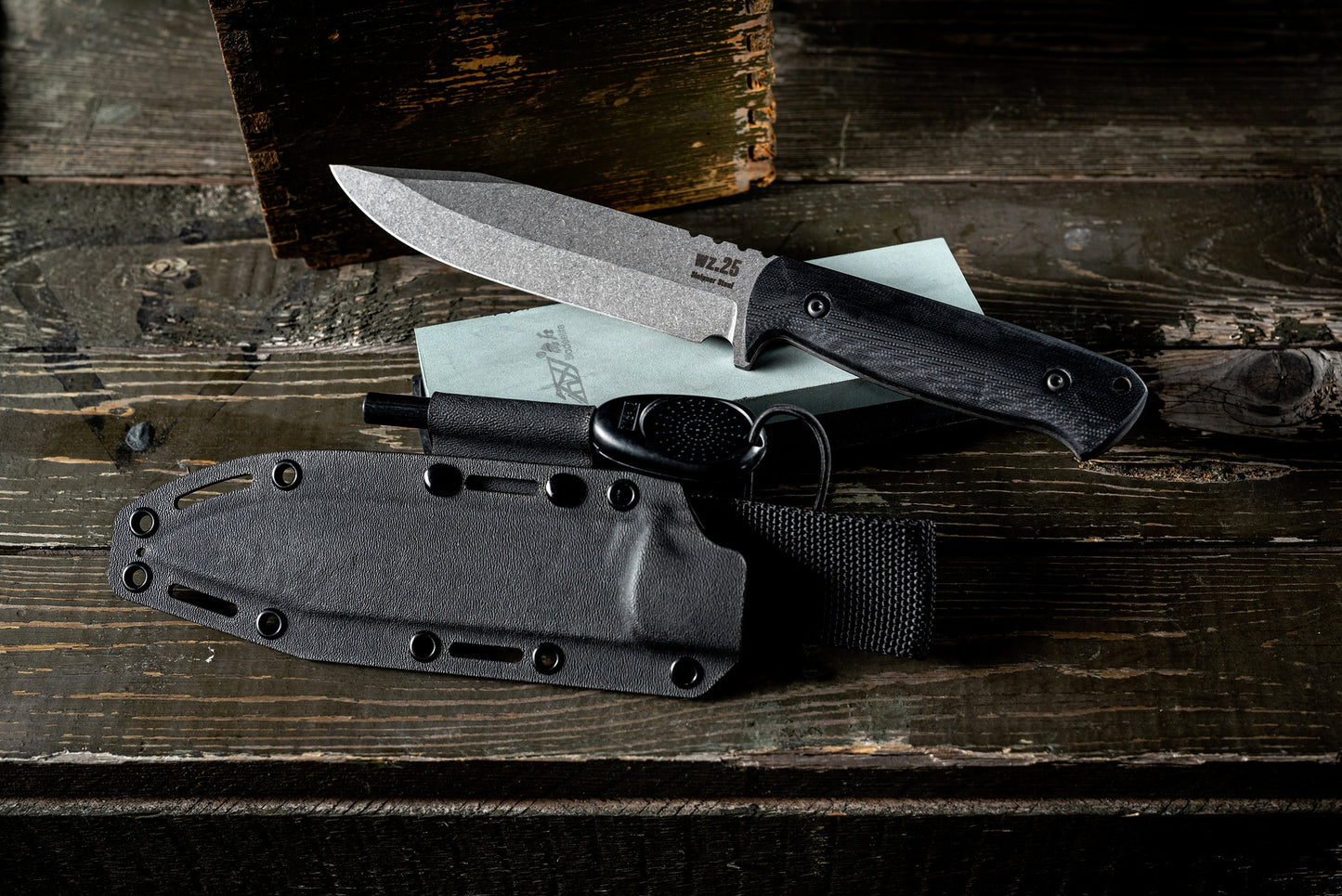 Nóż Za-Pas WZ.25 Grom Plus Kydex Stonewashed - Black