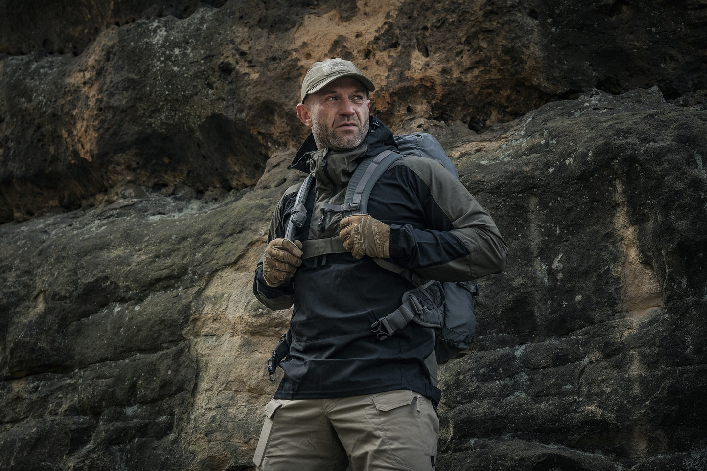 Kurtka Helikon Woodsman Anorak - Black/Taiga Green