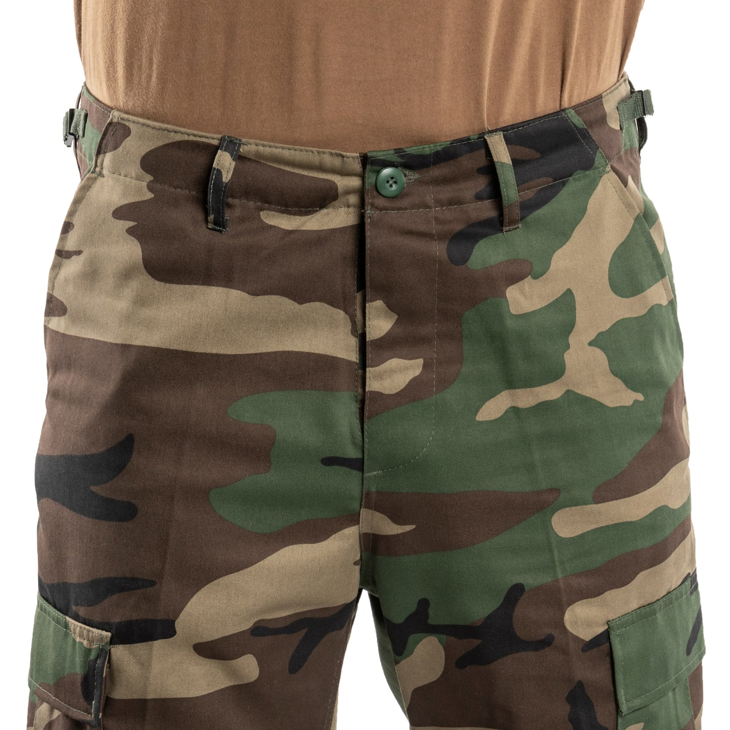 Spodnie wojskowe MFH wzmacniane US Combat BDU - Woodland